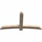 Ekena Millwork Bellingham Smooth Timber Gable Bracket, Douglas Fir, 72"W x 39"H x 3 1/2"D x 5 1/2"F, 13/12 Pitch GBW072X39X0406BEL00SDF - alternate 4
